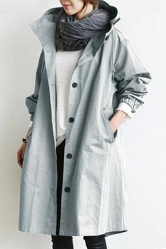 Liana | Women's Oversized Trench Coat – Chic Style with Relaxed Elegance