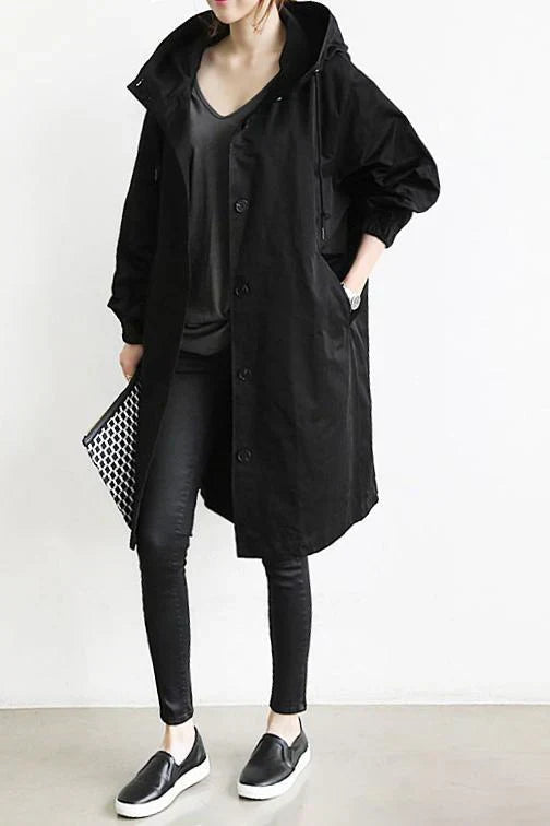 Liana | Women's Oversized Trench Coat – Chic Style with Relaxed Elegance