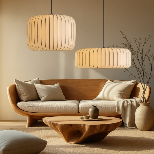 Ambrelle | Modern Silk Hanging Lamp