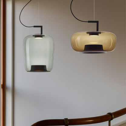 Amvora | Modern Glass Pendant Light for Living & Dining Rooms