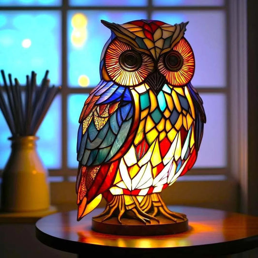 ForestBloom Stained Glass – Wildlife-Inspired Panels for Radiant Decor