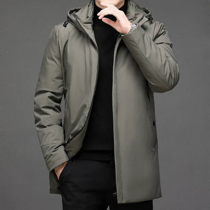 Asher | Warm Hooded Puffer Jacket for Men’s Winter Comfort