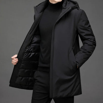 Asher | Warm Hooded Puffer Jacket for Men’s Winter Comfort