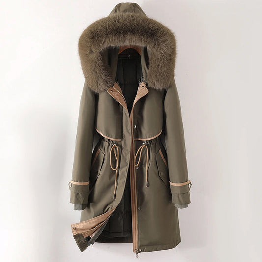 Ashley | Women's Warm Quilted Hooded Winter Jacket