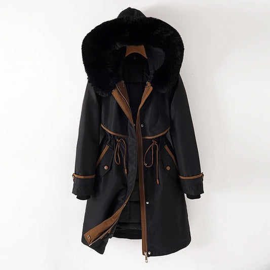 Ashley | Women's Warm Quilted Hooded Winter Jacket