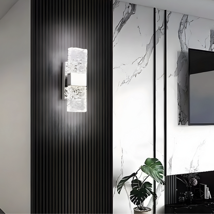 AuraLuxe – LED Crystal Wall Lamp