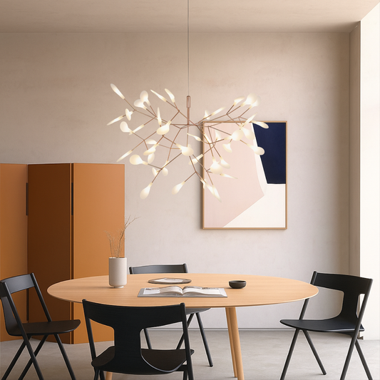 Auralyx | Firefly LED Pendant Light in Rose Gold Finish