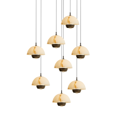 AureaStone | Decorative 8 Heads Marble Staircase Chandelier