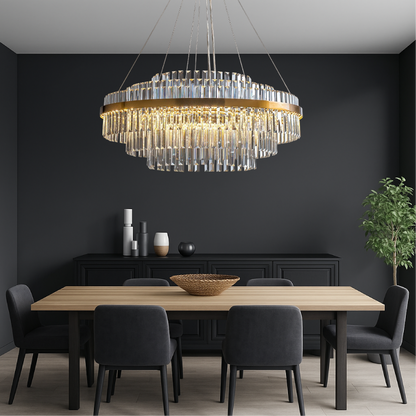 Aurine | Luxury Crystal Chandelier for Contemporary Interiors