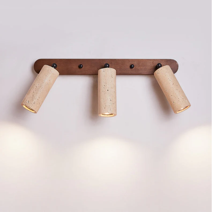 Aurivon | Retro Travertine Wall Lamp with Adjustable Swivel Design