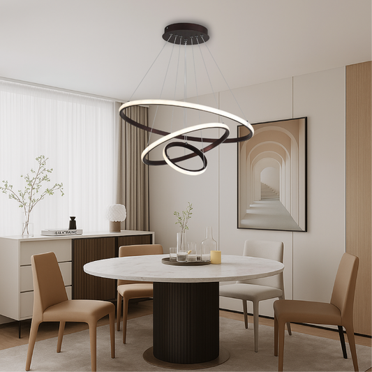 Aurovia | Luxury 3-Tier Chandelier Pendant Lamp for High Ceilings