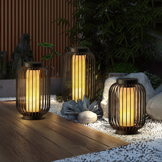 Aurvyn | Vintage Solar Powered Lantern for Garden and Path Lighting