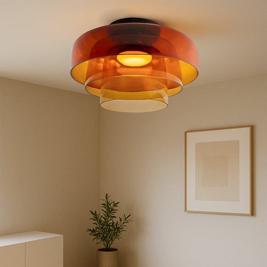 Brilora | Minimalist Scandinavian Bauhaus Glass Layered Pendant Lamp