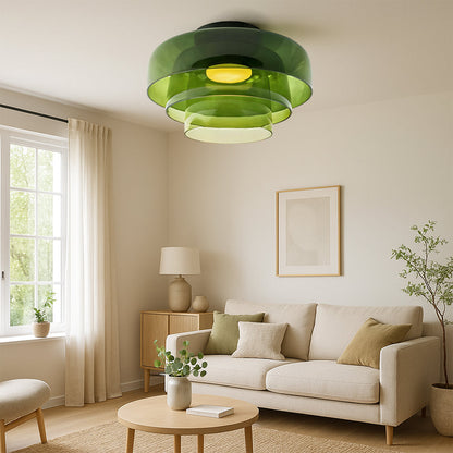 Brilora | Minimalist Scandinavian Bauhaus Glass Layered Pendant Lamp