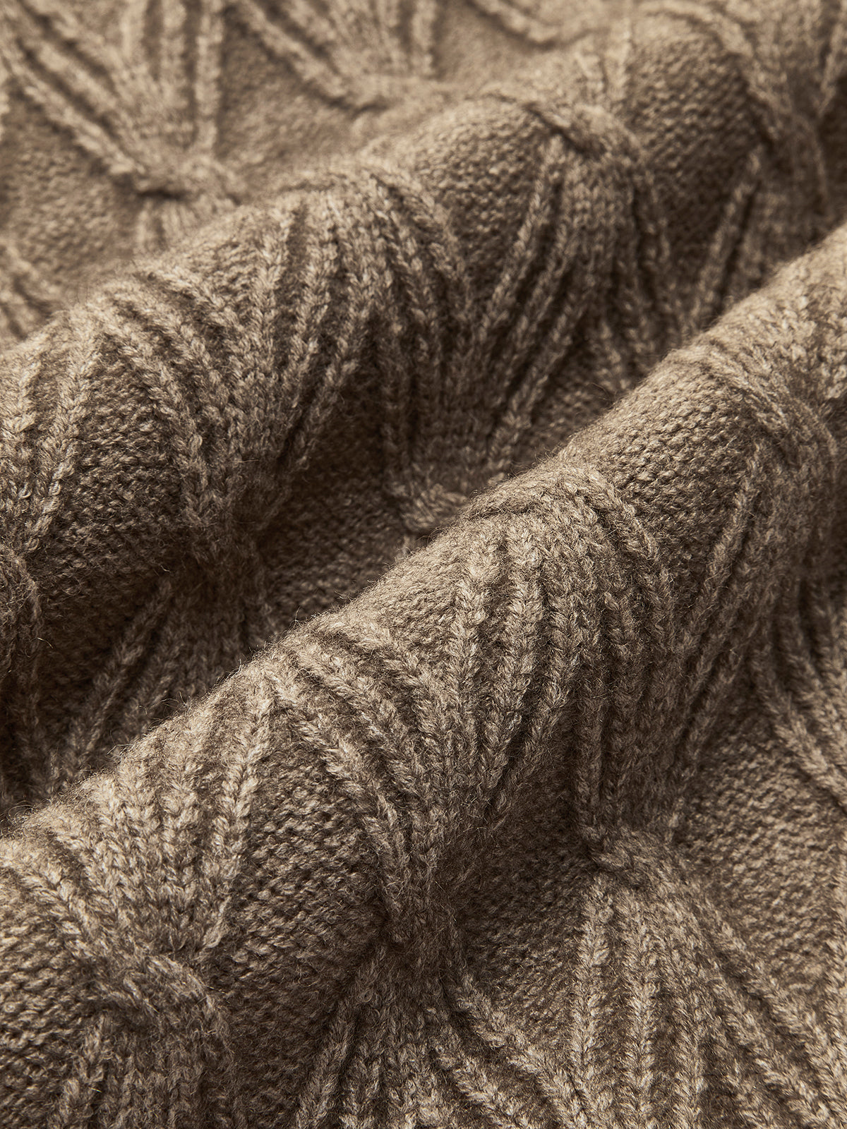 Cail | Elegant Diamond Stitch Knitting Longline Cardigan