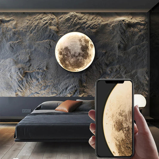 GlowOrbit – Artistic LED Moonlight for Wall Decor