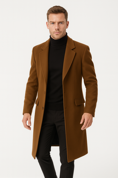 Ashbourne | Tailored Wool Coat with Classic Sophistication