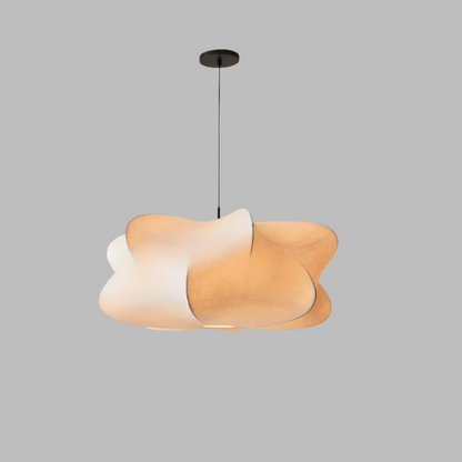 HikariWeave | Japanese Silk Wabi-Sabi Lamp with Natural Elegance