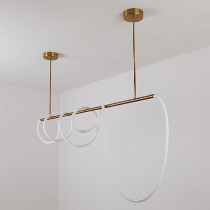 LumaCurve – Sleek Hanging LED Fixture with Contemporary Design and Flexible Suspension