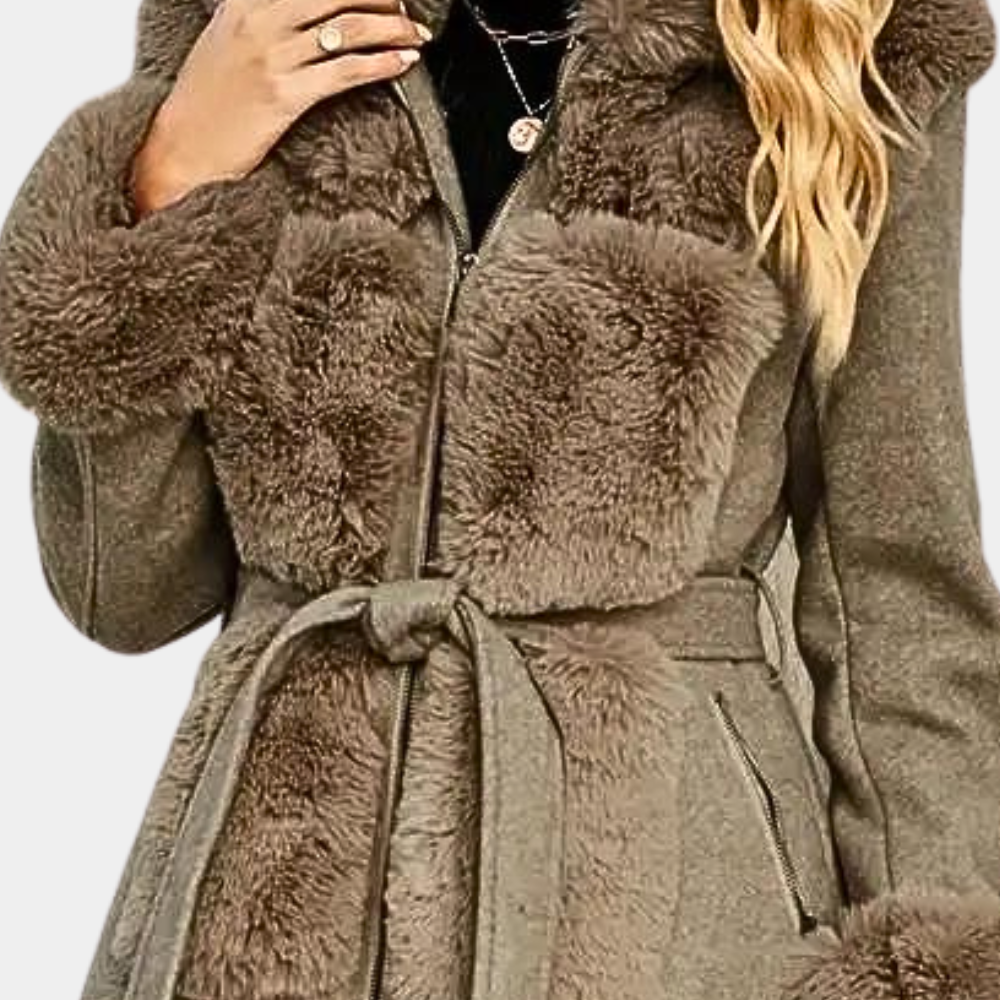 Christine | Women's Elegant Plush Winter Coat