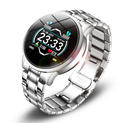 Aura Smartwatch with Health Monitoring, Notifications, and Waterproof Build – Modern Elegance
