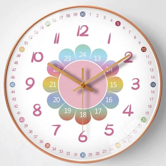 Learning Wall Clock for Children – Colorful Eco-Friendly Design, 20 cm, Easy to Hang