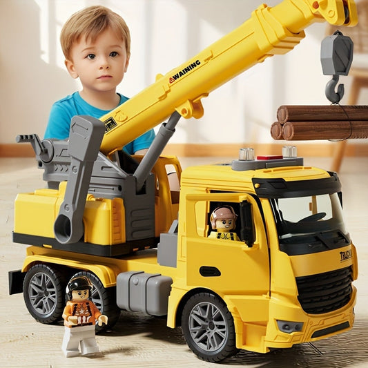 Toy Construction Crane Truck – Realistic Vehicle with Lights, Sounds, and Movable Arm for Kids’ Playtime