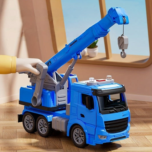 Toy Construction Crane Truck – Realistic Vehicle with Lights, Sounds, and Movable Arm for Kids’ Playtime