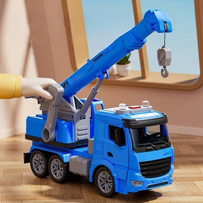 Toy Construction Crane Truck – Realistic Vehicle with Lights, Sounds, and Movable Arm for Kids’ Playtime