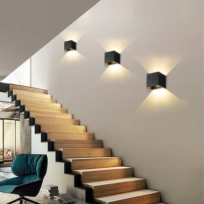 MotionLume – Modern Cube Wall Light with Built-In Motion Sensor