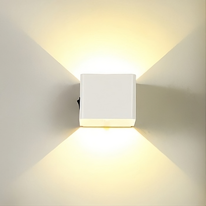MotionLume – Modern Cube Wall Light with Built-In Motion Sensor