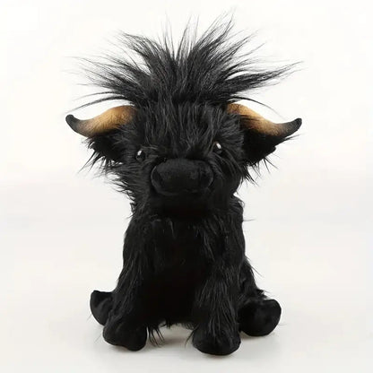 Highland Cow Stuffed Animal – Soft and Cuddly Plush Toy Comforter for All Ages, 25 cm