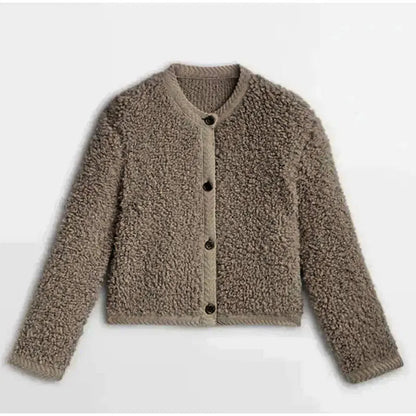 Selene | Women's Fleece Button Jacket – Cozy, Warm, and Effortlessly Stylish