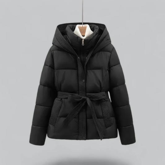 Delilah | Elegant Women’s Winter Puffer Jacket with Belted Hood Design