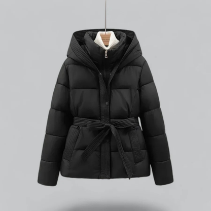 Delilah | Elegant Women’s Winter Puffer Jacket with Belted Hood Design