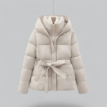 Delilah | Elegant Women’s Winter Puffer Jacket with Belted Hood Design