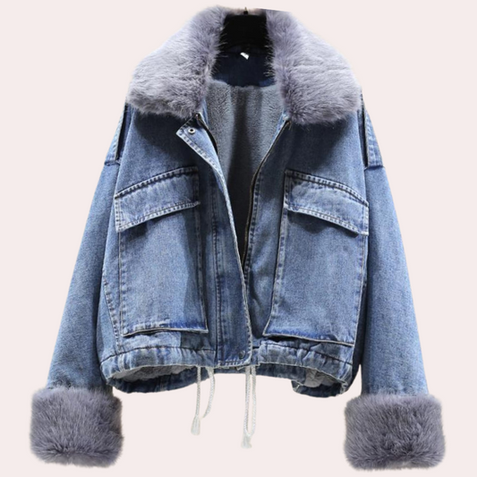 Delilah | Women's Stylish Denim Down Winter Jacket