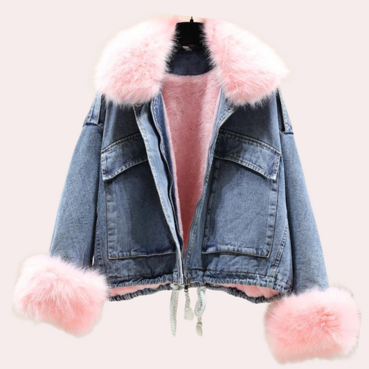 Delilah | Women's Stylish Denim Down Winter Jacket