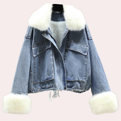 Delilah | Women's Stylish Denim Down Winter Jacket