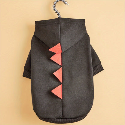 Pet Dinosaur Hoodie | Dog Fleece Halloween Costume Outfit Warm