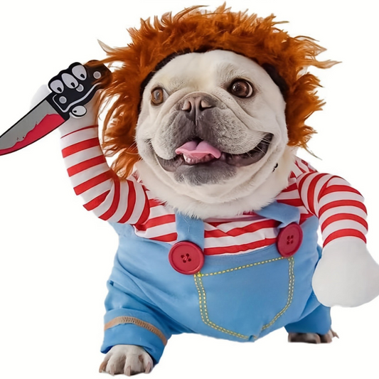 Plush Dog Outfit | Funny Scary Doll Design Halloween Costume