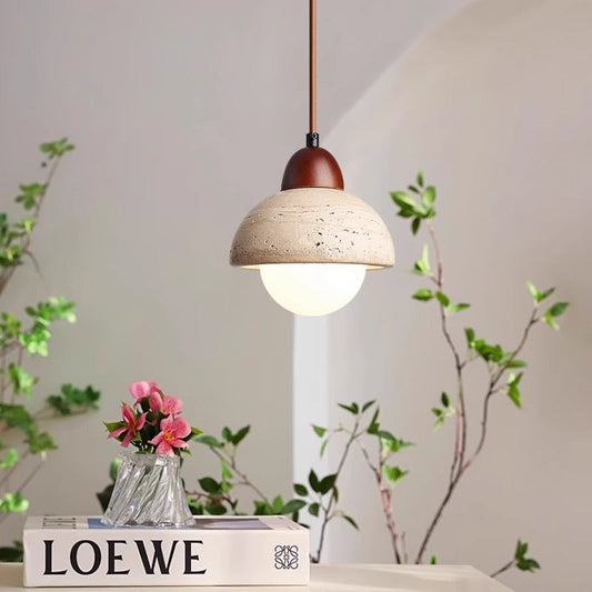 Draftsman | Sculptural Mushroom Stone Pendant Lamp