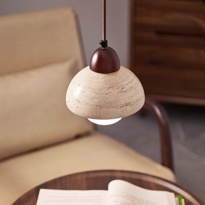 Draftsman | Sculptural Mushroom Stone Pendant Lamp