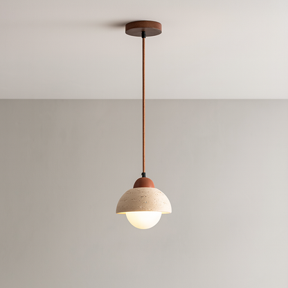 Draftsman | Sculptural Mushroom Stone Pendant Lamp