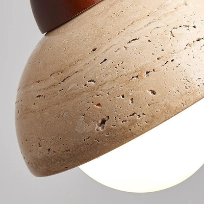 Draftsman | Sculptural Mushroom Stone Pendant Lamp