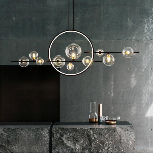 Dravyn | Sleek Modern Glass Chandelier for Kitchen Spaces