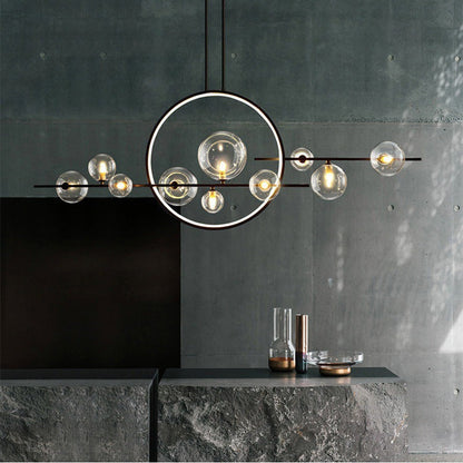 Dravyn | Sleek Modern Glass Chandelier for Kitchen Spaces