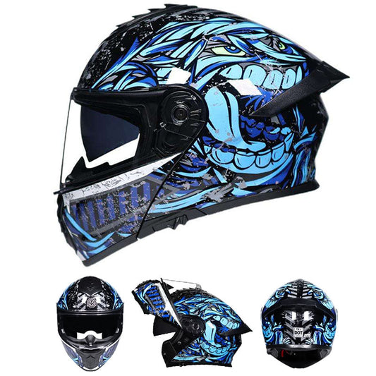 Dual-Lens Modular Helmet DOT ECE Approved Lightweight ABS