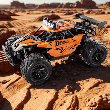 High-Performance Remote Control Car with Alloy Frame – Durable RC Racing Vehicle with LED Headlights