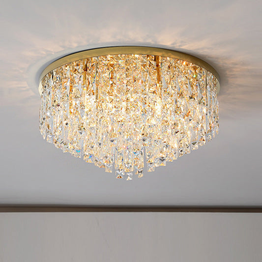 EclipseLume | Minimalist Crystal Ceiling Chandelier